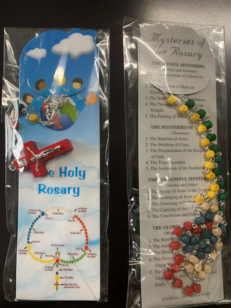 ROSARY – MYSTERIES OF THE ROSARY WITH BOOKMARK - Di Marco International