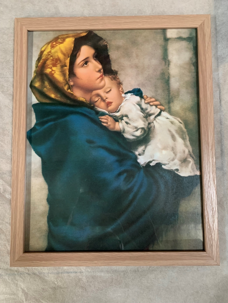 FRAMED PRINT – MADONNA OF THE STREETS (14×11) - Di Marco International